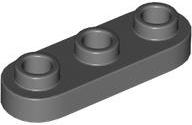 Placa Redonda 1x3 com 3 Studs Abertos Cinza Escura