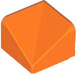 Inclinação 30° 1x1x2/3 com Reentrância Dupla Laranja