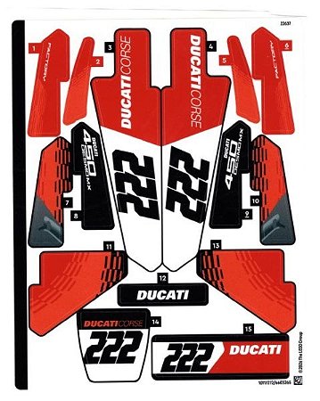 Cartela de Adesivo Set 42238 Technic Riding Cycle- M