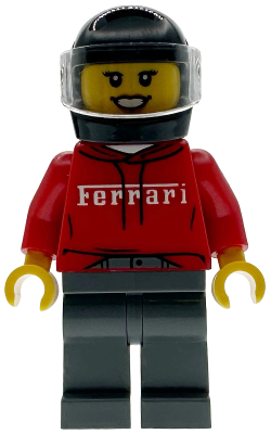 Minifigura Lego City - Piloto da Ferrari SF90 XX Stradale