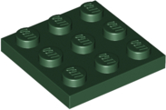 Placa 3x3 Verde Escura