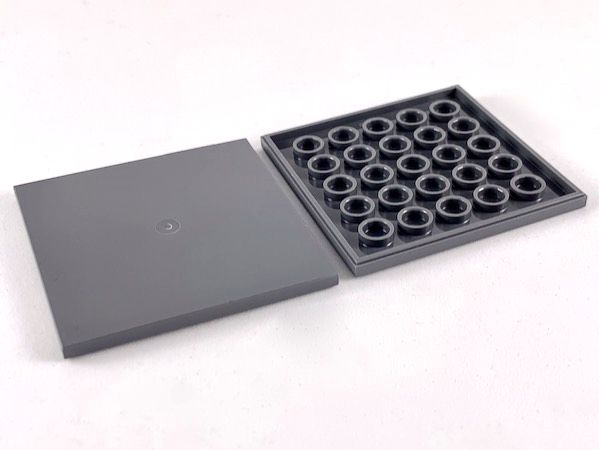 Placa 6x6 Cinza Escuro