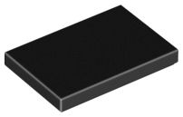 Placa Lisa 2x3 Preta