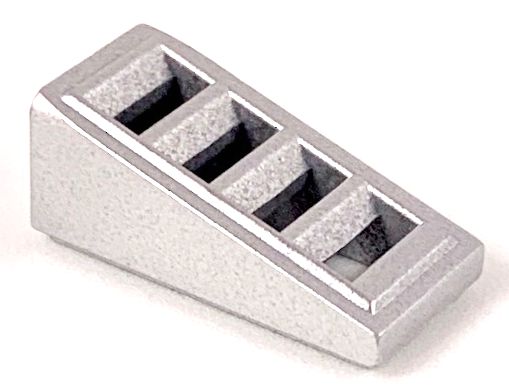 Inclinação 18 2 x 1 x 2/3 com 4 Slots prateada