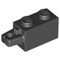 Tijolo Modificado 1x2 com 01 dobradiça Preto