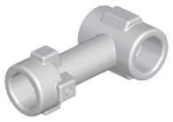 Barra 1L com Stud no topo e 2 Studs laterais Cinza Claro