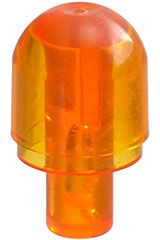 Barra com Extremidade Formato Capa de Lâmpada Translúcida Laranja