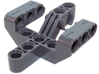 Garfo Perpendicular 5x6x2 com 3 Dedos Cinza Escuro