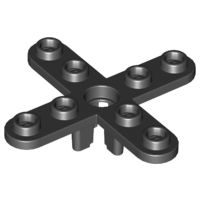 Hélice 4 Lâminas Diâmetro 5 com Extremidades Arredondadas Preta