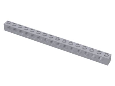 Tijolo Technic 1x16 com Furos Cinza Claro