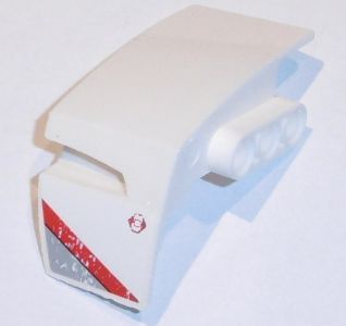 Para-Lamas Direito com padrão de Listras Cinza  e Vermelho (adesivo)