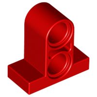 Conector de Pinos com Placa 1 x 2 x 1 2/3 com 2 furos Vermelho