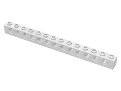 Tijolo Technic 1x14 com Furos Branco
