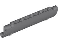 Painel Curvado 11x3 com Furos para 2 Pinos Cinza Escuro