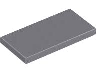 Placa Lisa 2x4 Cinza Escura