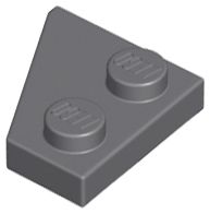 Placa 2x2 Direita Cinza Escura