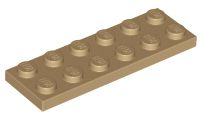 Placa 2x6 Bege Escura