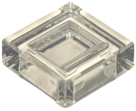 Placa Lisa 1x1 Translúcida