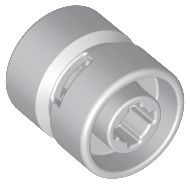 Roda 11mm x 12 mm Cinza Clara