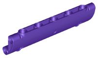 Painel Curvado 11x3 com Furos para 2 Pinos  Roxo