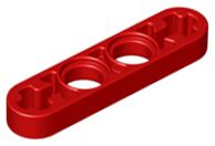 Viga 1x4 fina Vermelha