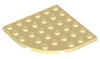 Placa Redonda de Canto 6x6 Bege