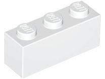 Tijolo 1x3 Branco