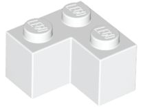 Tijolo 2x2 de Canto Branco
