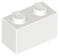 Tijolo 1x2 Branco