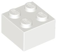 Tijolo 2x2 Branco