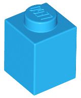 Tijolo 1x1 Dark Azure
