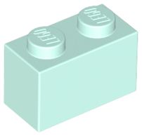 Tijolo 1x2 Light Aqua