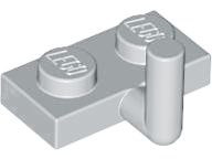 Placa modificada 1x2 com braço para cima (comprimento do braço horizontal de 5 mm) Cinza Claro