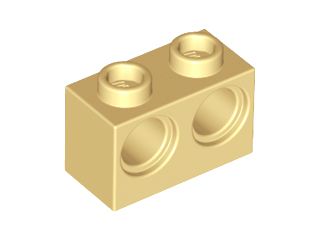 堅実な究極の com 1x2 Technic Tijolo dois TECLINC - Bege furos 傘立て