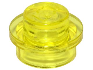 Placa Redonda 1x1 Translúcida Amarela