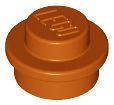 Placa Redonda 1x1 Dark Orange
