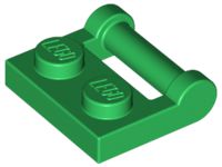 Placa Modificada 1x2 com Alça Verde