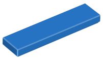 Placa Lisa 1x4 Azul