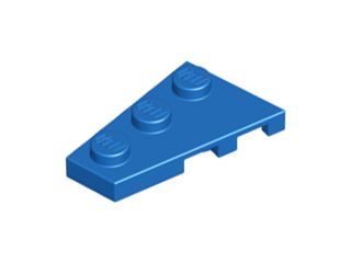 Placa 3x2 Esquerda Azul