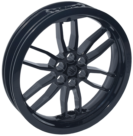 Roda Lego 75mm D. x 17mm Preta