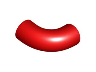 Cotovelo de 90 Graus 1x1 - Sem Cavilha - Tipo 2 - Orifício de Eixo Vermelho