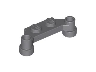 Placa Modificada 1x4 Cinza Escura