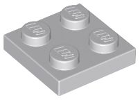 Placa 2x2 Cinza Claro