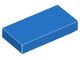 Placa Lisa 1x2 com Ranhura Azul