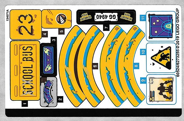 Cartela de Adesivo do Set 70423