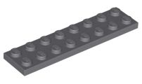 Placa 2x8 Cinza Escuro
