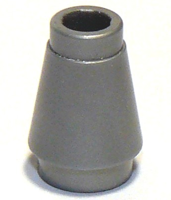 Cone 1x1 com Sulco Superior Cinza Prateado