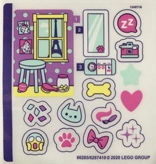 Cartela de Adesivo do Set 41404