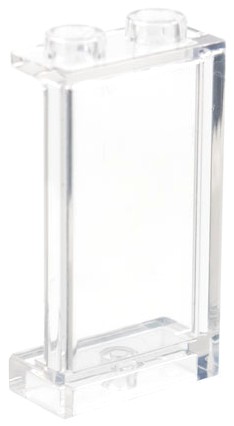 Painel 1x2x3 com suportes laterais - studs ocos Translúcido