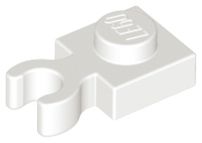 Placa Modificada 1x1 com clip vertical Branca